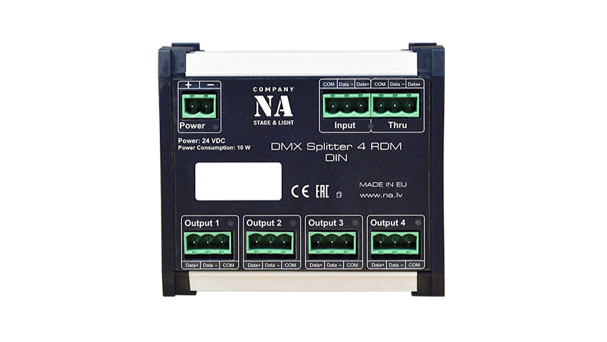 DMX SPlitter 4 RDM DIN